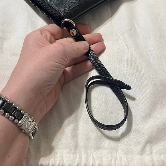 Coach Black Toiletry Bag with Blue Accents - Picture 4 of 6